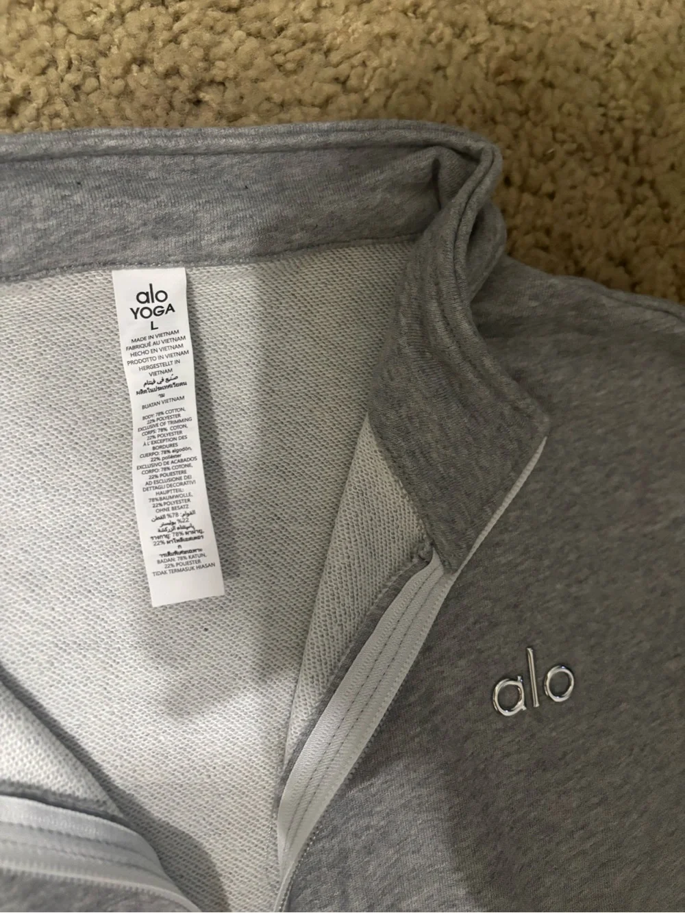 Grey Alo Quarter Zip